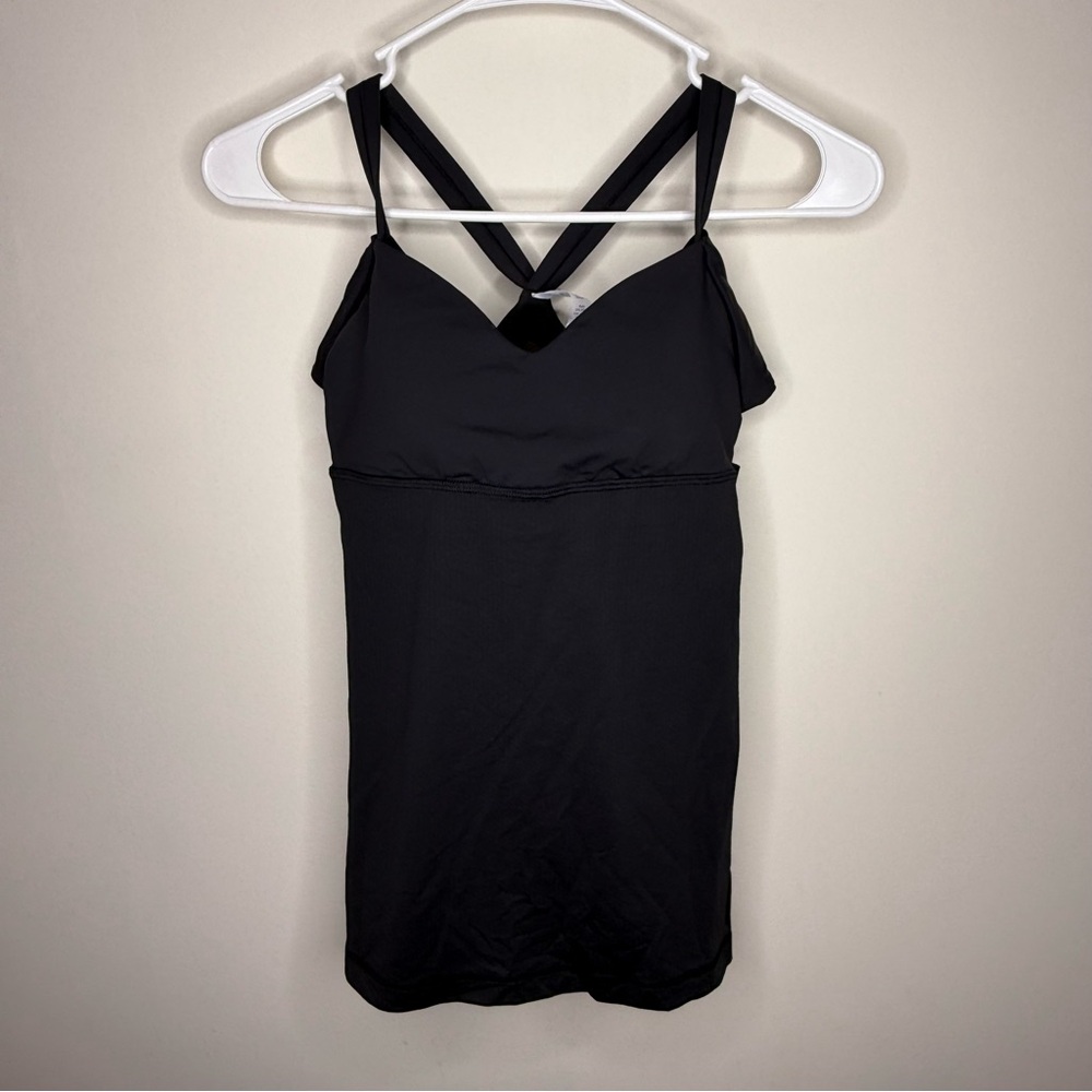 NWT Lululemon Black Wrap It Up Tank Women's size 4